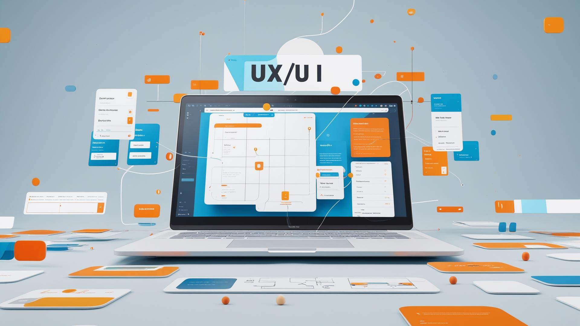 Web design UI mockups and components